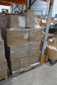 A pallet of as new Deflecto Acrylic Marketing Equipment to include super grip heavy duty clips (162-