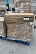 A pallet containing 600 ladies F/gondola frame and base assembly (part number: SD0485).