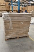 A pallet containing as new Snap Frame sign holders in black (SFAOB).