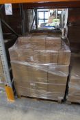 A pallet of as new Deflecto Acrylic Marketing Equipment to include single tray storage box (29601EU)