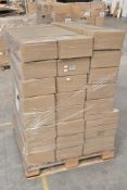 A pallet containing pocket wire literature floor stands (78745).