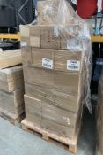 A pallet of assorted Delfecto products to include A4 portrait slanted sign holders, acrylic hand san