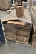 A pallet containing small cardboard boxes, size: 160mm x 220mm x 200mm.
