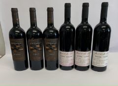 Three Arpago Primitivo Puglia 2021 L'Pastini red wine 3 x 750ml, three Maset Del Lleo 1777, reserve