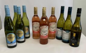Six Brancroft Estate Sauvignon Blanc 6 x 750ml, four Blossom Hill crisp & fruity rose 4 x 750ml (lab