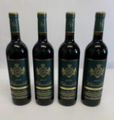 Four Clarendelle 2017 Bordeaux red wine 4 x 750ml.