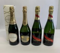 A Perrier - Jouet Grand Brut Champagne 750ml, Laurent - Perrier Champagne 750ml and two G.H.Mumm Cha