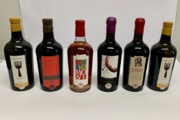 Six assorted Wines to include 2 x Apeneste Puglia Bianco 2023, 2 x 750ml, Cantiniere Puglia 2019 Ros