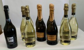 Six Bressan Daniele Valdobbiadene 2023 Prosecco - extra dry - Millesimato 6 x 750ml, four Canti 202