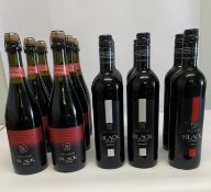 Six Mcguigan Black Label Shiraz Fizzy red wine 6 x 750ml, six Mcguigan Black Label 2023 Shiraz 6 x 7