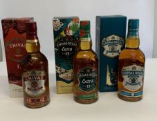 Chivas Regal 12yr limited edition blended Scotch whisky 700ml, Chivas Regal Extra 13 blended Scotch