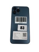 Pre-owned Apple iPhone 12 Pro Max A2410 256GB in Pacific Blue (iCloud unlocked. Battery health: 90%)