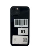 Pre-owned Apple iPhone 13 A2633 128GB in Midnight (iCloud unlocked. Battery health: 88%) (Checkmend