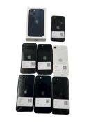 Assorted Apple iPhones sold for parts only (MDM locked).