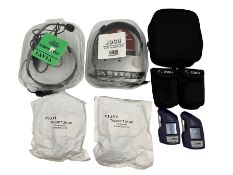 Two pre-owned JDSU PowerChek Optical Power Meters and Viavi Headsets (3 x pre-owned, 1 x as new).