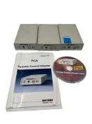 Three pre-owned Kathrein 1698026 Portable Control Adapters.