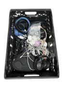 Assorted pre-owned items including headphones and other small electricals (All items sold as seen).