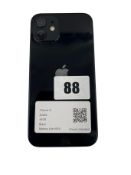 Pre-owned Apple iPhone 12 A2403 64GB in Black (iCloud unlocked. Battery health: 100%) (Checkmend rep