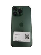 Pre-owned Apple iPhone 13 Pro A2638 128GB in Green (iCloud unlocked. Battery health: 87%) (Checkmend