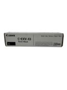 Five as new Canon C-EXV43 Black Toner Cartridges (P/N: 2788B002AA EAN: 4960999923505).