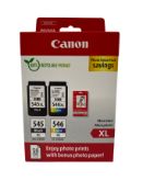 Sixteen Canon PG545XL/CL546XL Photo Value Packs (MFD: 11/24) (SKU: 8286B011AA).