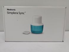 An as new box of five Medtronic Simplera Sync Glucose Sensors (REF: MMT-5120C1, EXP: 2025/04/30).