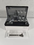 An as new Riester 3.5v xenon otoscope with C-handle, comes with two lithium batteries (REF: 3860).