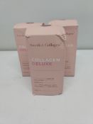 Three Swedish Collagen Deluxe 12,500 mg marine collagen, 500ml per bottle (REF: 7350122360159).