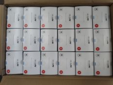 A box of thirty six as new Resmed Airfit F20 full face CPAP masks, size small (REF: 64005).