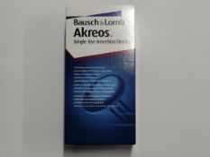 A box of fifty as new Bausch&Lomb Akreos Single Use Insertion Device (REF: AI-28, EXP: 30/09/25).
