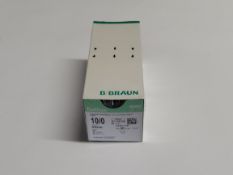 An as new B.Braun Dafilon Polaymide Monofilament, non-absorbable surgical suture, 10/0 (0.2) 30CM 2X