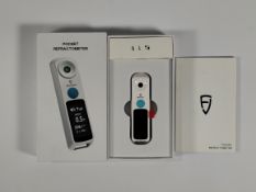 An as new FJ Dymanics Technology Pocket Refractometer, Range: 0-55%, Precision: 0.1, Input: 5V-350mA