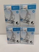 Four as new ResMed AirFit F20 full face mask for sleep apnoea, Medium (REF: 64006, EAN: 619498640065