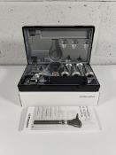 An as new Riester 3.5v xenon otoscope with C-handle, comes with two lithium batteries (REF: 3860).