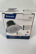 Twenty four as new Kosnic Erta II 6W LED fire rated dimmable CCT downlights ERT06.