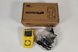 An as new BW Technologies by Honeywell, Gas Alert Micro Clip X3 Gas Detector (REF: MCX3-XWHM-Y-EU) (