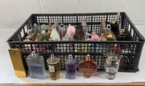Approximately fifty assorted part used parfum/eau de toilette to include Chanel, Calvin Klein, Hugo