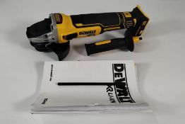 An as new Dewalt XR Cordless Brushless Angle Grinder, 18V, 125mm (MN: DCG405N) *Battery Sold Separat