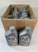 Twelve as new Mobil Super 3000 Formula V - 5W-30 high performance engine oils, 1L bottles.