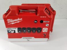 Two as new Milwaukee 3/4in socket sets 4932498749.