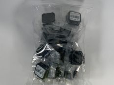 A bag of twenty Radtrak³ Long Term Radon Test Kits. As new