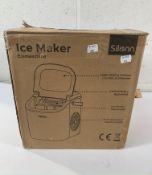 An as new Silonn ice maker SLIM09T, boxed.