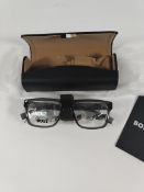 As new Hugo Boss (BOSS 1652 KB7) glasses frames, grey (53-18-145), with case.