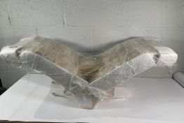 A Papilon Stone Coffee Table Base (with some minor damage). Base Only