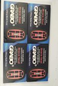 Four Grabo replacement rubber foam seal packs, one box slightly damaged.