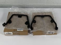 Two as new Motea Craft Ride Saddlebag Support Brackets in Black (REF: 153623 - Left Side and 153624