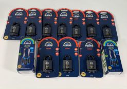 Ten Squire Home keyless combination padlocks security rating 4, two Squire Leisure marine grade 4 r