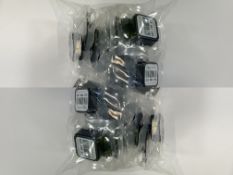 A bag of twenty Radtrak³ Long Term Radon Test Kits. As new