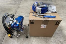 A Graco Classic S 395 PC Electric Airless Sprayer, Stand, 110V, CEE.