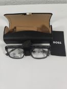 As new Hugo Boss (BOSS 1652 KB7) glasses frames, grey (53-18-145), with case.